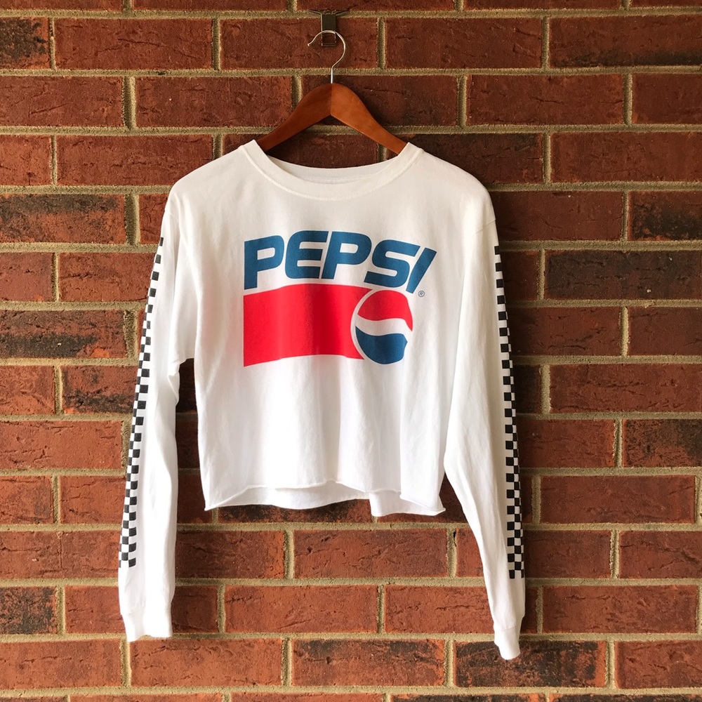 Pepsi Racing Long Sleeved Crop Top